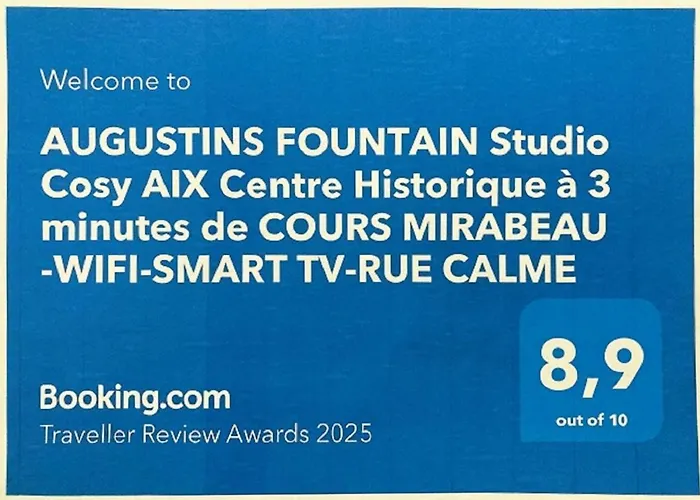 Augustins Fountain Studio Cosy Aix Centre Historique A 3 Minutes De Cours Mirabeau -Wifi-Smart Tv-Rue Calme